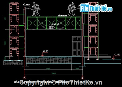 Bản vẽ,Bản vẽ autocad,Biện pháp thi công,tháo dỡ nhà quốc hội,thi công